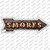 Smores Bulb Letters Wholesale Novelty Arrow Sticker Decal