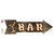 Bar With Cocktail Bulb Letters Wholesale Novelty Arrow Sticker Decal