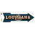 Louisiana Bulb Lettering Wholesale Novelty Arrow Sticker Decal