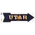 Utah Bulb Lettering Wholesale Novelty Arrow Sticker Decal