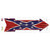 Confederate Flag Corrugated Wholesale Novelty Arrow Sticker Decal