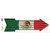 Mexico Flag Corrugated Wholesale Novelty Arrow Sticker Decal