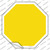 Yellow Solid Wholesale Novelty Octagon Sticker Decal