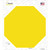 Yellow Solid Wholesale Novelty Octagon Sticker Decal