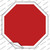 Red Solid Wholesale Novelty Octagon Sticker Decal