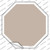 Tan Solid Wholesale Novelty Octagon Sticker Decal