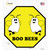 Boo Bees Wholesale Novelty Octagon Sticker Decal