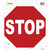 Stop Wholesale Novelty Octagon Sticker Decal