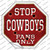 Cowboys Fans Only Wholesale Novelty Octagon Sticker Decal