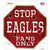 Eagles Fans Only Wholesale Novelty Octagon Sticker Decal