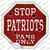 Patriots Fans Only Wholesale Novelty Octagon Sticker Decal
