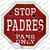 Padres Fans Only Wholesale Novelty Octagon Sticker Decal