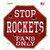 Rockets Fans Only Wholesale Novelty Octagon Sticker Decal