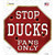 Ducks Fans Only Wholesale Novelty Octagon Sticker Decal