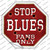 Blues Fans Only Wholesale Novelty Octagon Sticker Decal