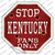 Kentucky Fans Only Wholesale Novelty Octagon Sticker Decal