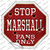 Marshall Fans Only Wholesale Novelty Octagon Sticker Decal