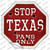 Texas Fans Only Wholesale Novelty Octagon Sticker Decal