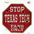 Texas Tech Fans Only Wholesale Novelty Octagon Sticker Decal