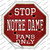 Notre Dame Fans Only Wholesale Novelty Octagon Sticker Decal