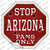 Arizona Fans Only Wholesale Novelty Octagon Sticker Decal