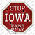 Iowa Fans Only Wholesale Novelty Octagon Sticker Decal