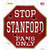 Stanford Fans Only Wholesale Novelty Octagon Sticker Decal