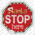 Santa Stop Here Wholesale Novelty Octagon Sticker Decal