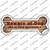 Beware of Sarcastic Dog Wholesale Novelty Bone Sticker Decal