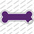 Purple Solid Wholesale Novelty Bone Sticker Decal