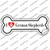 I Love German Shepherds Wholesale Novelty Bone Sticker Decal