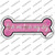 Love Me and My Dog Pink Wholesale Novelty Bone Sticker Decal