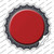 Red Wholesale Novelty Bottle Cap Sticker Decal