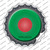 Bangladesh Country Wholesale Novelty Bottle Cap Sticker Decal