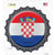 Croatia Country Wholesale Novelty Bottle Cap Sticker Decal