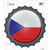 Czech Republic Country Wholesale Novelty Bottle Cap Sticker Decal