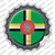 Dominica Country Wholesale Novelty Bottle Cap Sticker Decal