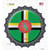 Dominica Country Wholesale Novelty Bottle Cap Sticker Decal