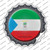 Equatorial Guinea Country Wholesale Novelty Bottle Cap Sticker Decal