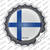 Finland Country Wholesale Novelty Bottle Cap Sticker Decal