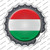 Hungary Country Wholesale Novelty Bottle Cap Sticker Decal