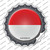 Indonesia Country Wholesale Novelty Bottle Cap Sticker Decal