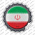 Iran Country Wholesale Novelty Bottle Cap Sticker Decal