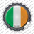 Ireland Country Wholesale Novelty Bottle Cap Sticker Decal