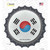 South Korea Country Wholesale Novelty Bottle Cap Sticker Decal