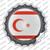 Northern Cyprus Country Wholesale Novelty Bottle Cap Sticker Decal