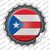Puerto Rico Country Wholesale Novelty Bottle Cap Sticker Decal