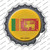 Sri Lanka Wholesale Novelty Bottle Cap Sticker Decal