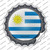 Uruguay Country Wholesale Novelty Bottle Cap Sticker Decal
