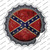 Confederate Flag Wholesale Novelty Bottle Cap Sticker Decal